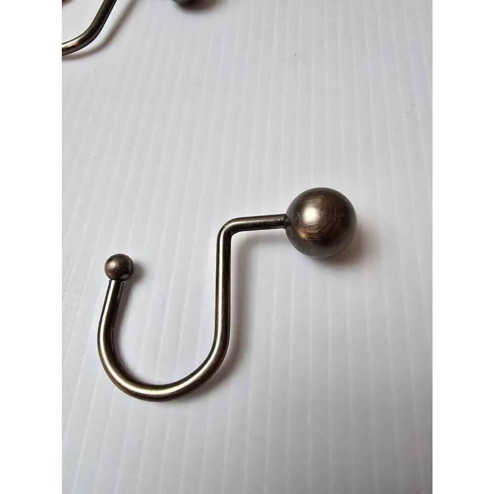 Shower curtain hooks Set of 12